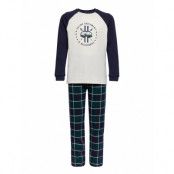 Boys Pyjama Long Pyjamas Set Multi/mönstrad Schiesser