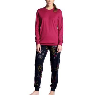 Calida Midnight Flowers Pyjama With Cuff