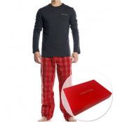 Calvin Klein Gift Box Pyjama Pant Long Sleeve Grey * Fri Frakt *