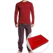 Calvin Klein Gift Box Pyjama Pant Long Sleeve Red * Fri Frakt *