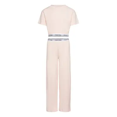 Calvin Klein Knit Pj Set Rosa