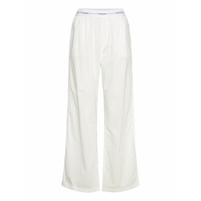 Calvin Klein Logo Wb Poplin Pant Vit