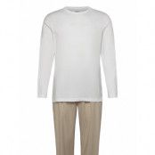 Calvin Klein L/S Pant Set Beige