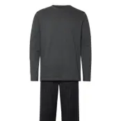 Calvin Klein Ls Tee Pant Set Grå