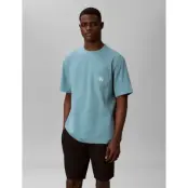 Calvin Klein Monogram S/S Crew Neck - Blue - M