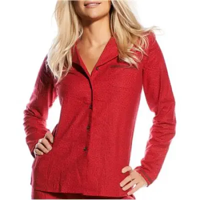 Calvin Klein Top Mini Floral Print Provocative Red