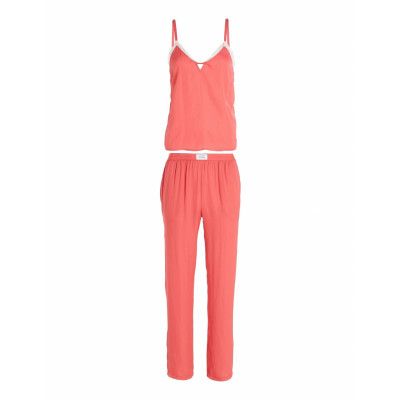 Cami & Long Pants Satin Pyjamas Rosa Tommy Hilfiger