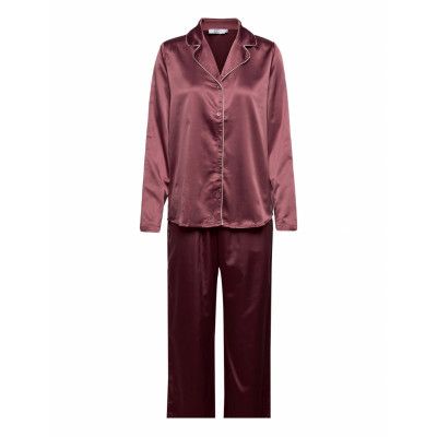 Cc Heart Long Pyjamas Set Pyjamas Röd Coster Copenhagen