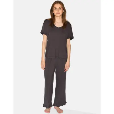 CCDK Copenhagen Jordan Frill Pyjamas Set - Grey - XS