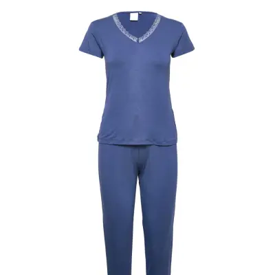 CCDK Copenhagen Jordan Shortsleeved Pj Set - Blue - S