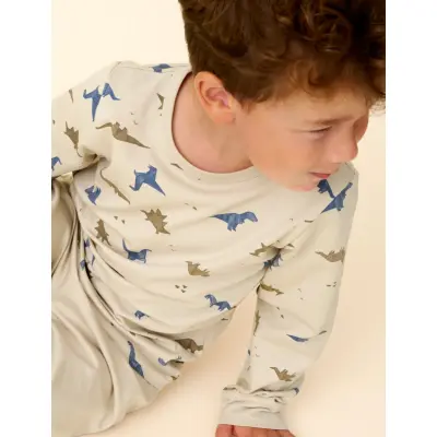 CeLaVi Pyjama Set Ls - Beige - 80