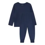 CeLaVi Pyjama Set Ls Marinblå