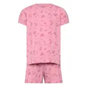 CeLaVi Pyjamas Ss W. Aop - Pink - 120
