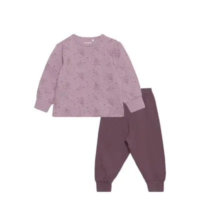 CeLaVi Pyjamas W. Aop - Purple - 130