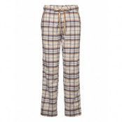 Check Flannel Night Pant *Villkorat Erbjudande Pyjamasbyxor Mjukisbyxor Beige Missya