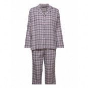 Check Flannel Pyjamas *Villkorat Erbjudande Pyjamas Grå Missya