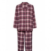 Check Flannel Pyjamas *Villkorat Erbjudande Pyjamas Rosa Missya