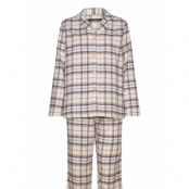 Check Flannel Pyjamas *Villkorat Erbjudande Pyjamas Vit Missya