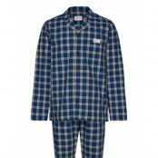 Check Pajama Set Shirt And Pants Pyjamas Navy GANT