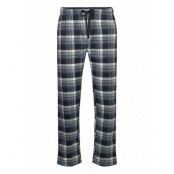 Lindbergh Checked Brushed Pyjama Pants Blå