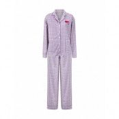 Chill Pill Gingham Pyjama L Pyjamas Purple Anna + Nina