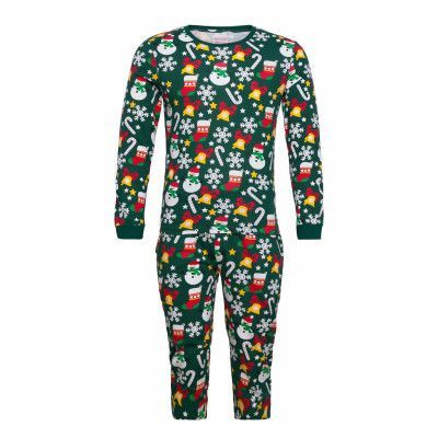 Christmas Sweats Christmas Pyjamas Green Multi/patterned