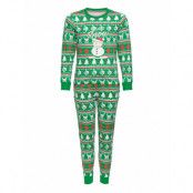 Christmas Pj Green Pyjamas Set Multi/mönstrad Christmas Sweats