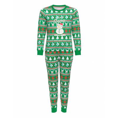 Christmas Pj Green Pyjamas Set Multi/mönstrad Christmas Sweats
