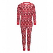 Christmas Pj Red Pyjamas Set Multi/mönstrad Christmas Sweats
