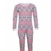 Christmas Pj White Pyjamas Multi/mönstrad Christmas Sweats