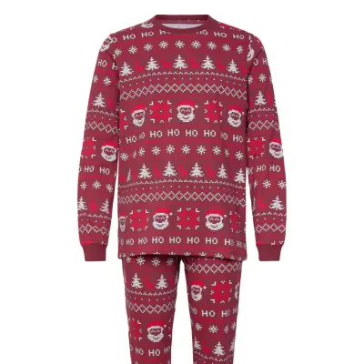 Christmas Sweats Ho Ho Ho Julepyjamas Burgundy