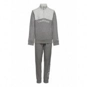 Clr Block Zip-Up Sweatpants Set Pyjamas Set Grå Calvin Klein