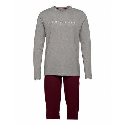 Cn Ls Pants Jersey Set Pyjamas Multi/mönstrad Tommy Hilfiger