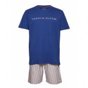 Cn Ss Short Set Woven Print Pyjamas Multi/mönstrad Tommy Hilfiger