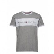 Cn Ss Tee Logo Flag Underwear Night & Loungewear Pyjama Tops Grå Tommy Hilfiger