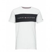 Cn Ss Tee Logo Flag Underwear Night & Loungewear Pyjama Tops Vit Tommy Hilfiger