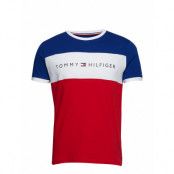 Cn Ss Tee Logo Flag Underwear Night & Loungewear Pyjama Tops Blå Tommy Hilfiger
