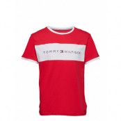 Cn Ss Tee Logo Flag Underwear Night & Loungewear Pyjama Tops Röd Tommy Hilfiger