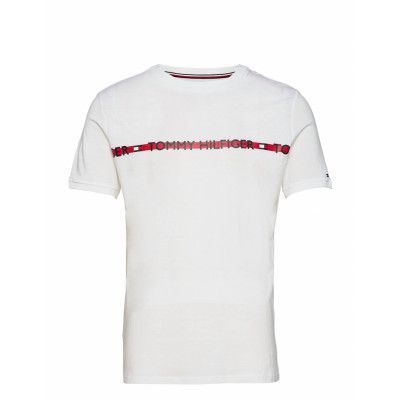 Cn Ss Tee Logo *Villkorat Erbjudande Underwear Night & Loungewear Pyjama Tops Vit Tommy Hilfiger