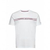 Cn Ss Tee Print T-shirts Short-sleeved Vit Tommy Hilfiger