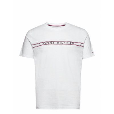 Cn Ss Tee Print T-shirts Short-sleeved Vit Tommy Hilfiger