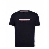 Cn Ss Tee T-shirts Short-sleeved Blå Tommy Hilfiger