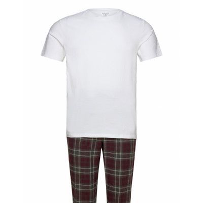 Core Flanell Set Pyjamas White Björn Borg