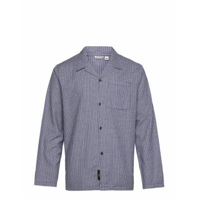 Björn Borg Core Flannel Pyjama Shirt Marinblå