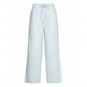 Organic Basics Core Sleep Poplin Pants Blå