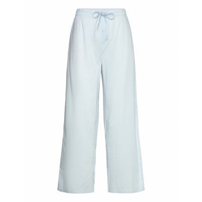 Organic Basics Core Sleep Poplin Pants Blå