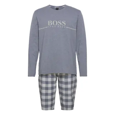 Cosy Long Set Pyjamas Multi/mönstrad BOSS