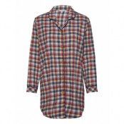 Cotton Flannel Nightshirt Pyjamas Röd Lady Avenue