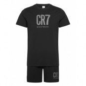 Cr7 Mens Pyjamas/Shorts. Pyjamas Svart CR7