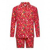 Crazy Christmas Pajamas Flannel Pyjamas Röd Christmas Sweats